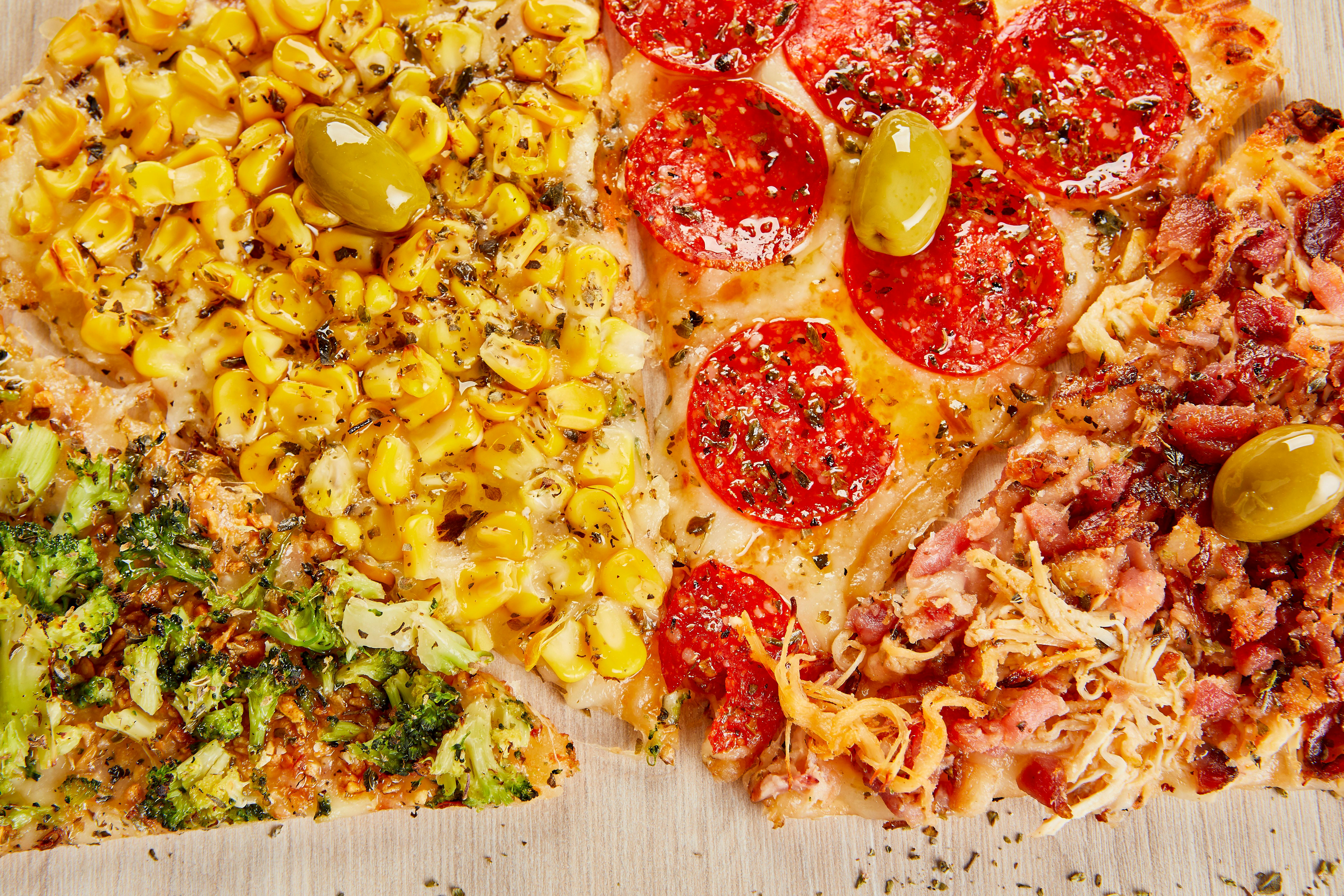 Pizzas com diferentes sabores